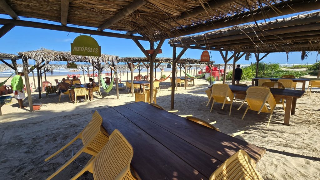 Estrutura restaurante parati aerea praia 3